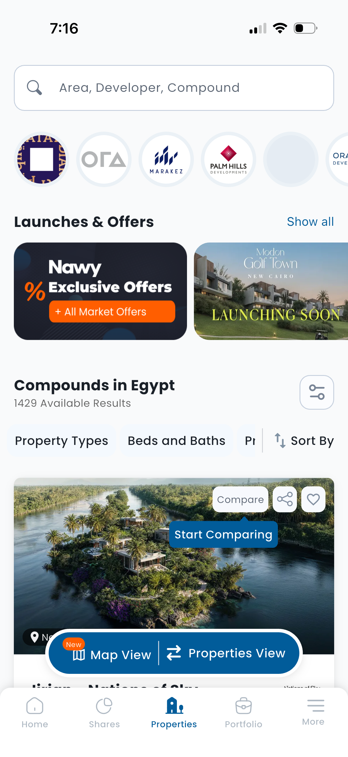 nawy search screenshot